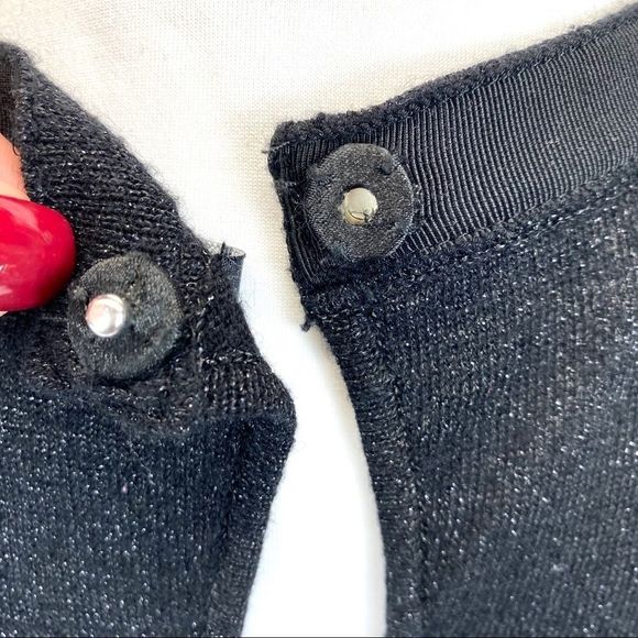 Jones NY black jeweled neck sleeveless sweater - M - Picture 11 of 12